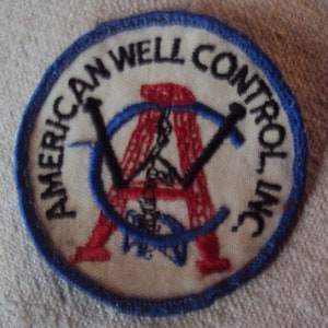 Vintage 1960s American Well Control IncSew On Patch