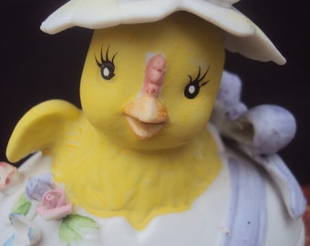 ヴィンテージ ひよこと卵 - 磁器製 レフトン イースター
