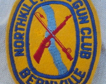 Vintage 50s 60s Northkill Rod & Gun Club Bernville PA Sportsmen Sew On Patch