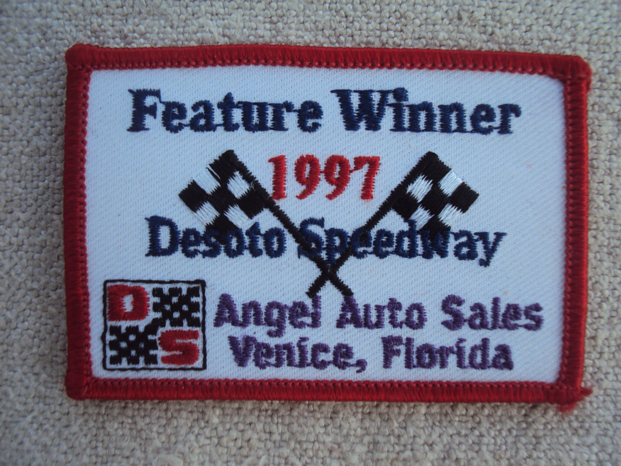 Vintage 90s Checkered Flags Feature Winner 1997 Desoto