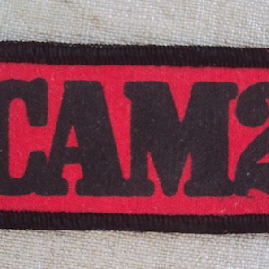Vintage 1970s CAM2 Car Racing Engine Motor Oil   Sew On Patch