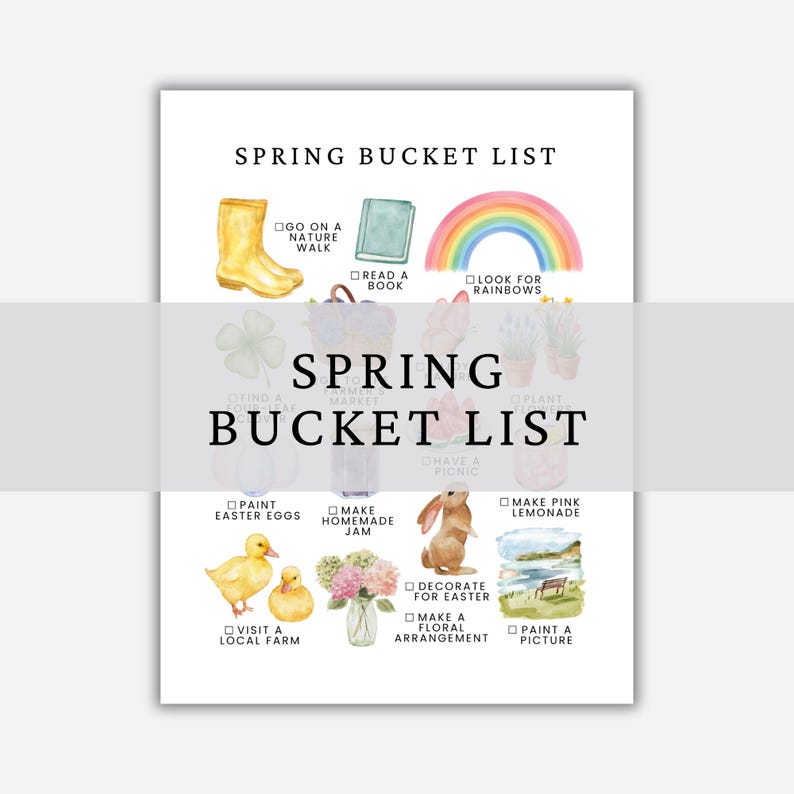 Seasonal Bucket List Printable | Cozy Year-Round Activities (Digital Download) image 3