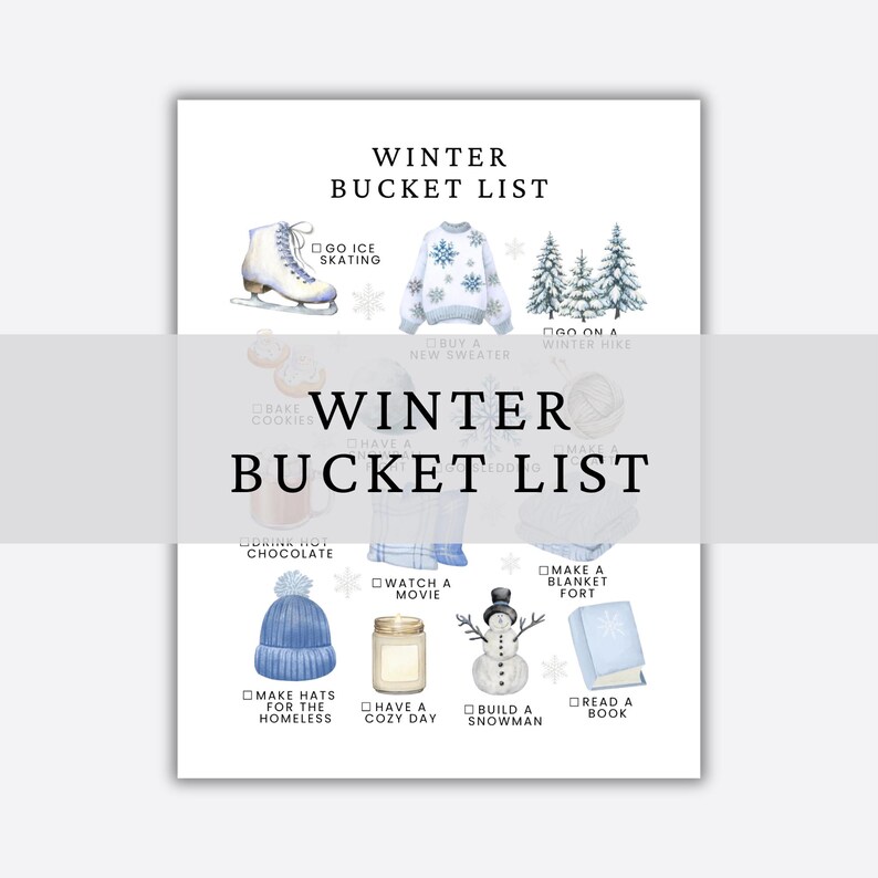 Seasonal Bucket List Printable | Cozy Year-Round Activities (Digital Download) image 6