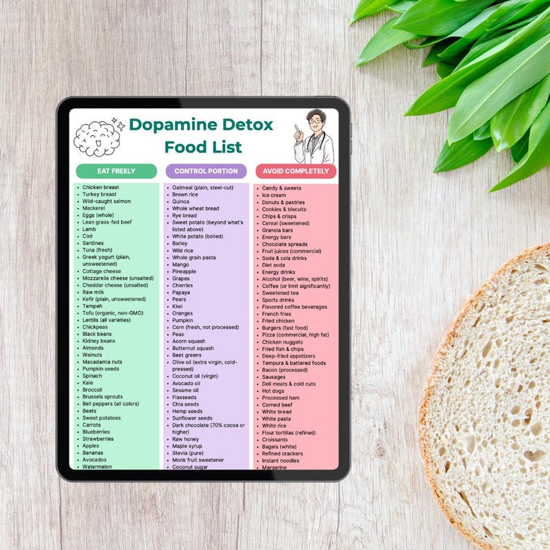 Dopamine Detox Food List | Complete Nutrition Guide for Balanced ...