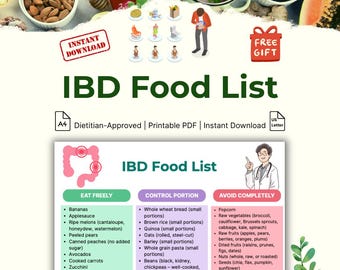IBD Lebensmittelliste PDF | Crohn's & Colitis Ulcerosa Einkaufsführer
