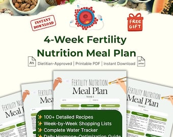Fruchtbarkeits-Speiseplan PDF: 28-Tage-Ernährungsratgeber + Einkaufslisten