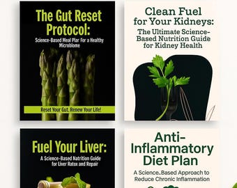 Organ Cleanse Kit: Leber, Niere & Darm Entgiftung - Entzündungshemmender Menüplan (PDF Download)