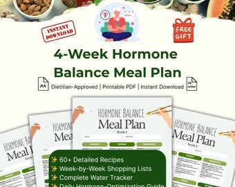 Hormon Balance Meal Plan (4 Wochen, PCOS & Schilddrüsenfreundlich)