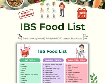 Low FODCAP IBS Lebensmittelliste: 115 Lebensmittel zum Essen, Kontrollieren und Vermeiden für die Verdauungsgesundheit