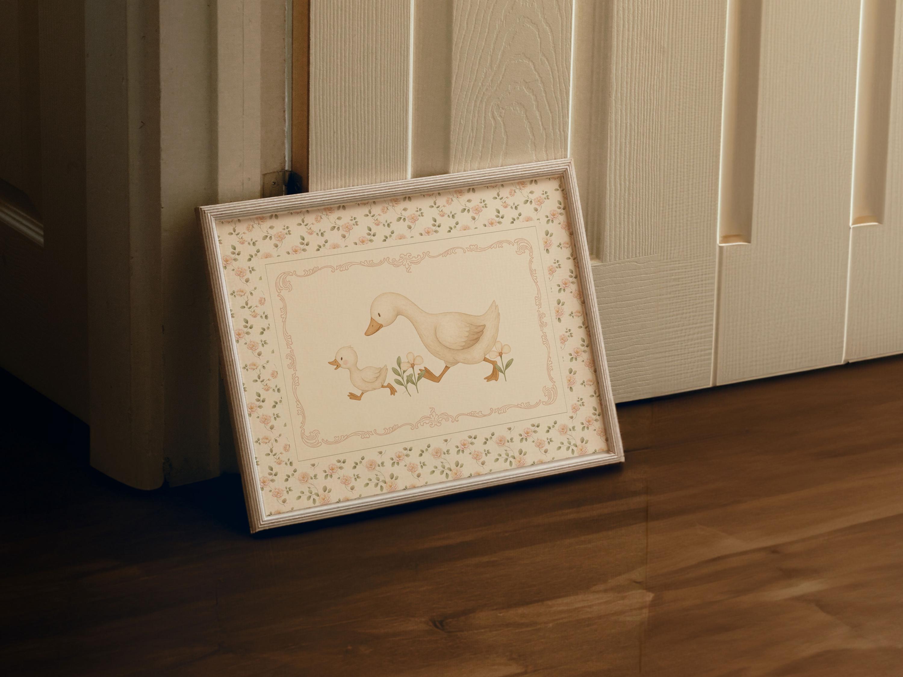 Silly Little Goose Nursery Wall Art | Farmhouse Kid's Room Decor | Cute ...
