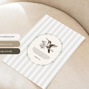 Hummingbird Wall Art With Scripture | Look at the Birds | Christian ...