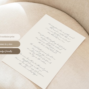 Amazing Grace Hymn Wall Art | Christian Farmhouse, Apartment, Room Decor Print in Beige | Subtle Song Lyrics | Vintage Quote, Baptism Gift image 9
