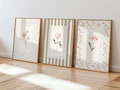 Floral Shabby Chic Nursery Wall Art Set of 3, Cottagecore Girl's Room Decor, Prints for Girl, Rose Garden Theme Print (Digital Download) product logo