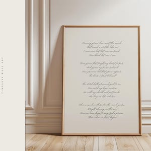 Amazing Grace Hymn Wall Art | Christian Farmhouse, Apartment, Room Decor Print in Beige | Subtle Song Lyrics | Vintage Quote, Baptism Gift image 4