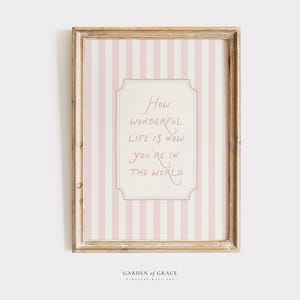 Pechpell Wooden Nursery Sign - 'How Wonderful Life Is Now You're In The World', Rustic Floral Wall Art, 11.8 Inches - View #4