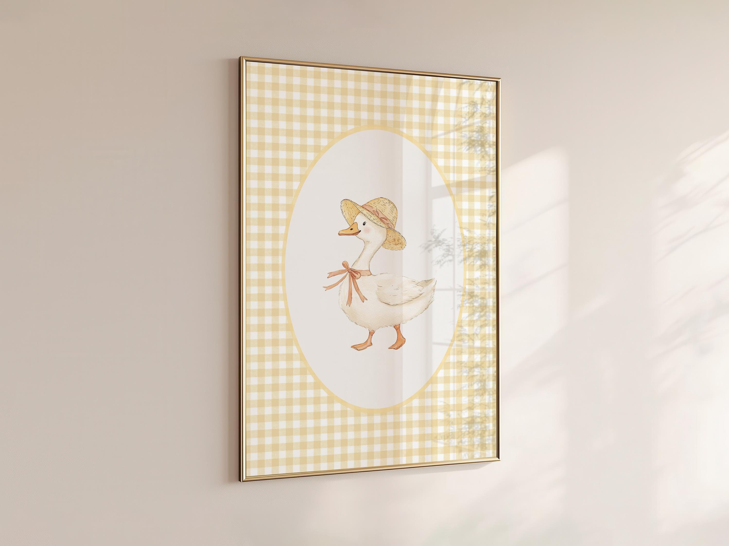 Silly Little Goose Nursery Wall Art | Farmhouse Kid's Room Decor | Cute ...