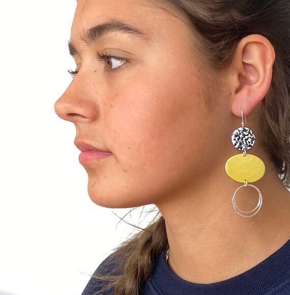Etsy store enamel earrings