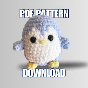 NEW! - Adorable Penguin Crochet Pattern, PDF Downloadable, Gift for Baby Cute Animal Amigurumi Pattern