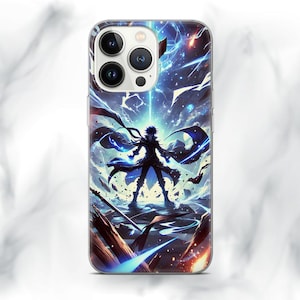 Solo Leveling Phone Case Anime Cover for iPhone 16 15 14 Pro max 13 13 Pro 12 11 XR fits Samsung a36 a56 S25 Samsung a05s s23 s24