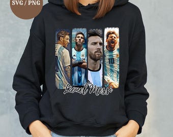 Lionel Messi Soccer SVG: Argentine Football Shirt Design (Digital Download