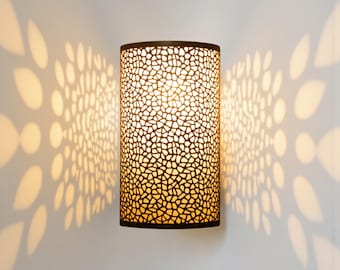 Mid-Century Brass Wall Sconce, Modern Handmade Wall Lamp for Foyer, Hallway, Vanity
