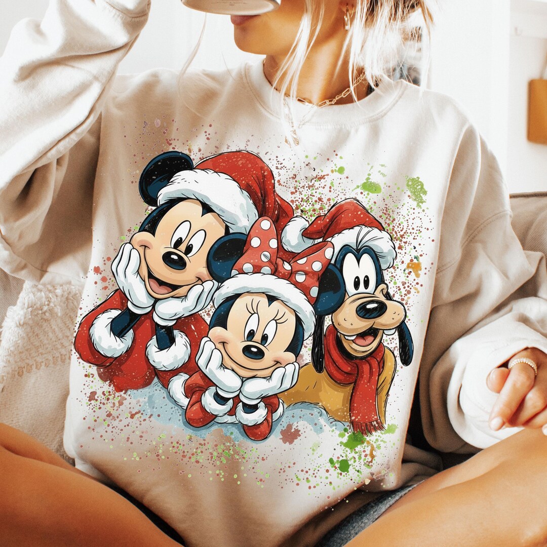 Mickey navideño PNG, Es la temporada navideña PNG, Lindo Papá Noel ...