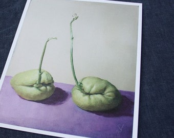 Chayote Chat - Giclée Print of original Acrylic Painting by Spring Hofeldt