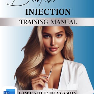 Biotin Injection Training Manual - EDITABLE -Word Training academy manual , aesthetics training, vitamin injections aesthetics manual