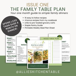 The Family Dinner Plan | Your One Month Guide to Family Dinner