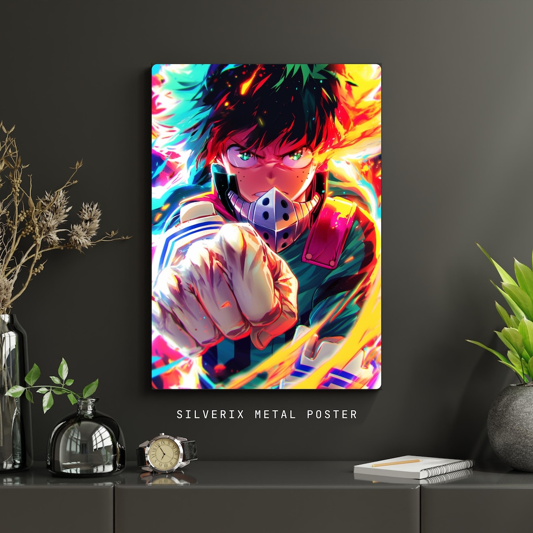 Anime Metal Poster, Japanese Style Print, Otaku Room Decor, Manga