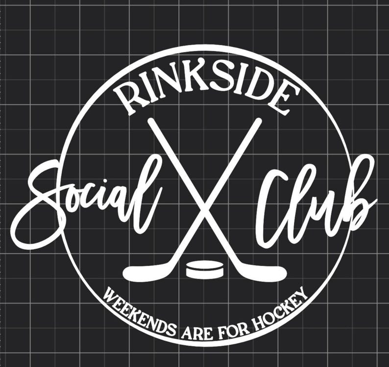 Rinkside Social Club SVG, Weekends Are for Hockey Svg, Hockey Mom Svg ...