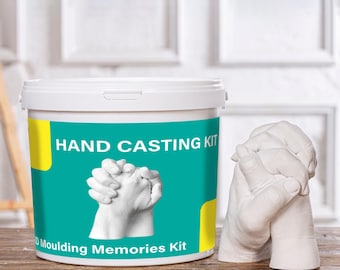 Hand Moulding Kit – 3D Casting Keepsake for Couples, Families, Babies | DIY Hand Casting Kit for Anniversary, Birthdays & Christmas Gifts