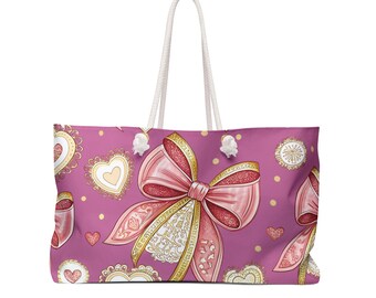 Pastel Floral Tote Bag, Pink Purple Watercolor Flower Market Bag