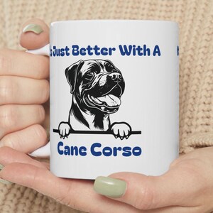 Ceramic Mug, Cane Corso Dog Lover Coffee Cup | Pet Owner Gift, Dog Mom Present, Cane Corso Owner Mug, Dog Lover Gift, Ceramic Beverage Mug