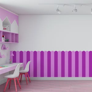 Striped Peel & Stick Wallpaper, plastic-free and easy to use Peel and Stick and Traditional Wallpaper