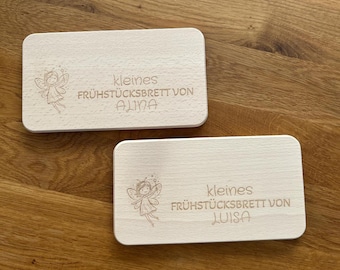 Personalized breakfast board for children, breakfast board, christening gift, cutting board with name, gifts for newborns, baby shower gift