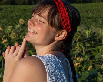 Hairband 100% homemade, crocheted, Fairy Natures Branches, hair accessories