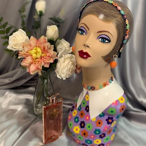 OOAK Hand Painted Mannequin Head Bust
