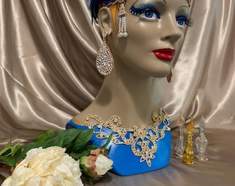 OOAK Handbemalte Mannequin Kopf Büste