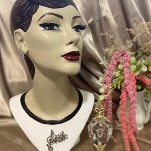 OOAK Hand Painted Mannequin Head Bust