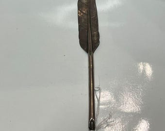 Antique/Vintage Sterling Silver Dip Pen - Portuguese Silver .833 - Fountain Pen - Feather Share - Art Noveau - Art Deco