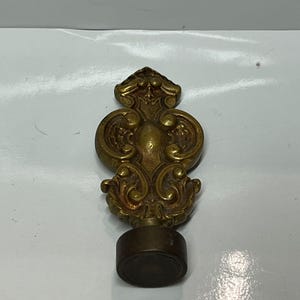 Antique/Vintage Steal Stamp Brass Rococco