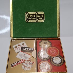 Carte da gioco vintage Double Arrco Playing Card Chicago U.S.A Decorazione Bevande alcoliche