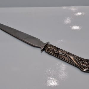 Antique/Vintage Sterling Silver Letter Opener - Portuguese Silver .833