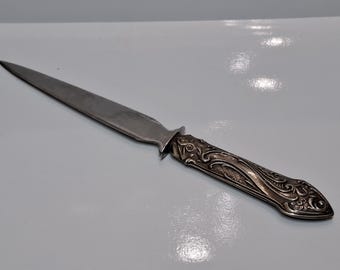 Antique/Vintage Sterling Silver Letter Opener - Portuguese Silver .833
