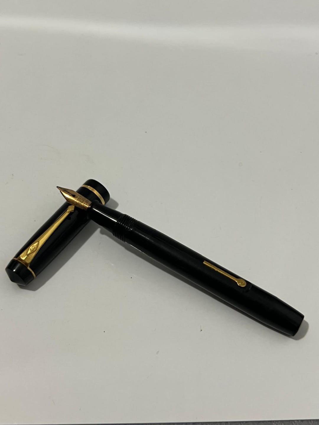 Vintage Conway Stewart London No 540 - Din Kie Fountain Pen 14K