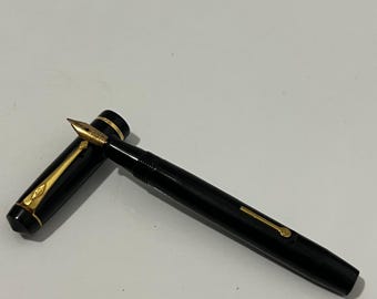 Vintage Conway Stewart London - pióro wieczne Din Kie z 14-karatową stalówką