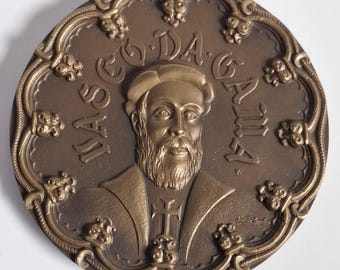 Vintage Bronze Medal by Christmas 1983 - Holy Family - Birth of
