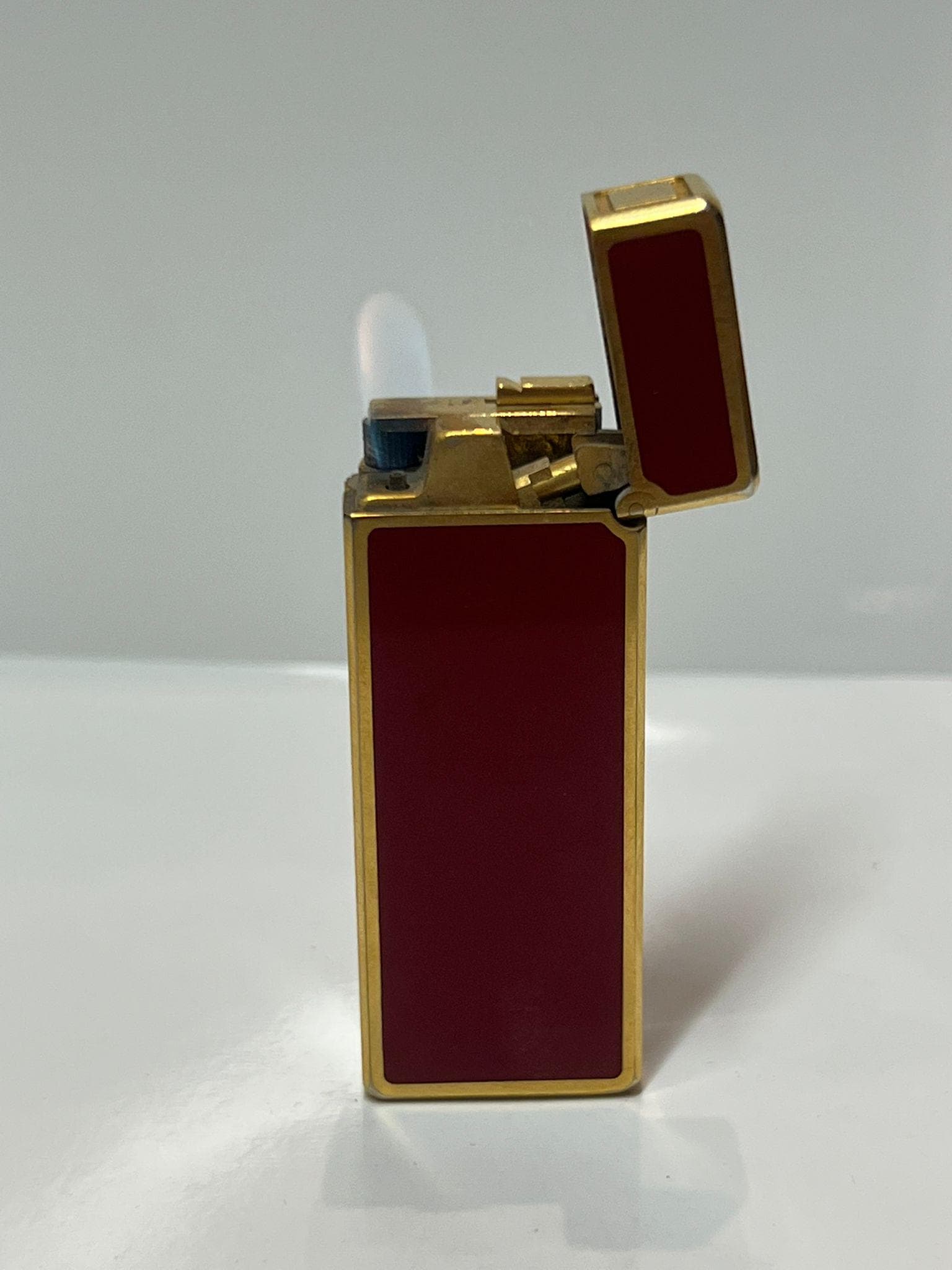 ヴィンテージ マルマン 赤漆 金メッキ ライター - ポケットライター 