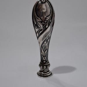 Vintage Antique Sterling Silver Seal Stamp - Art Deco - Art Nouveau